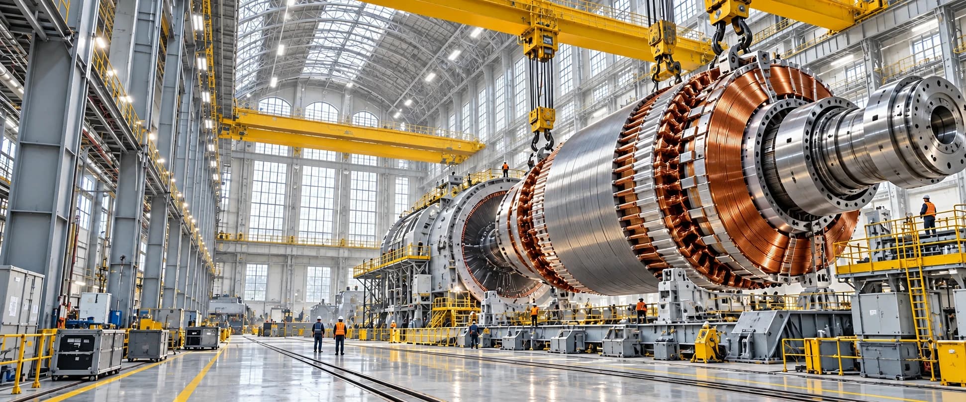 Power generator assembly hall
