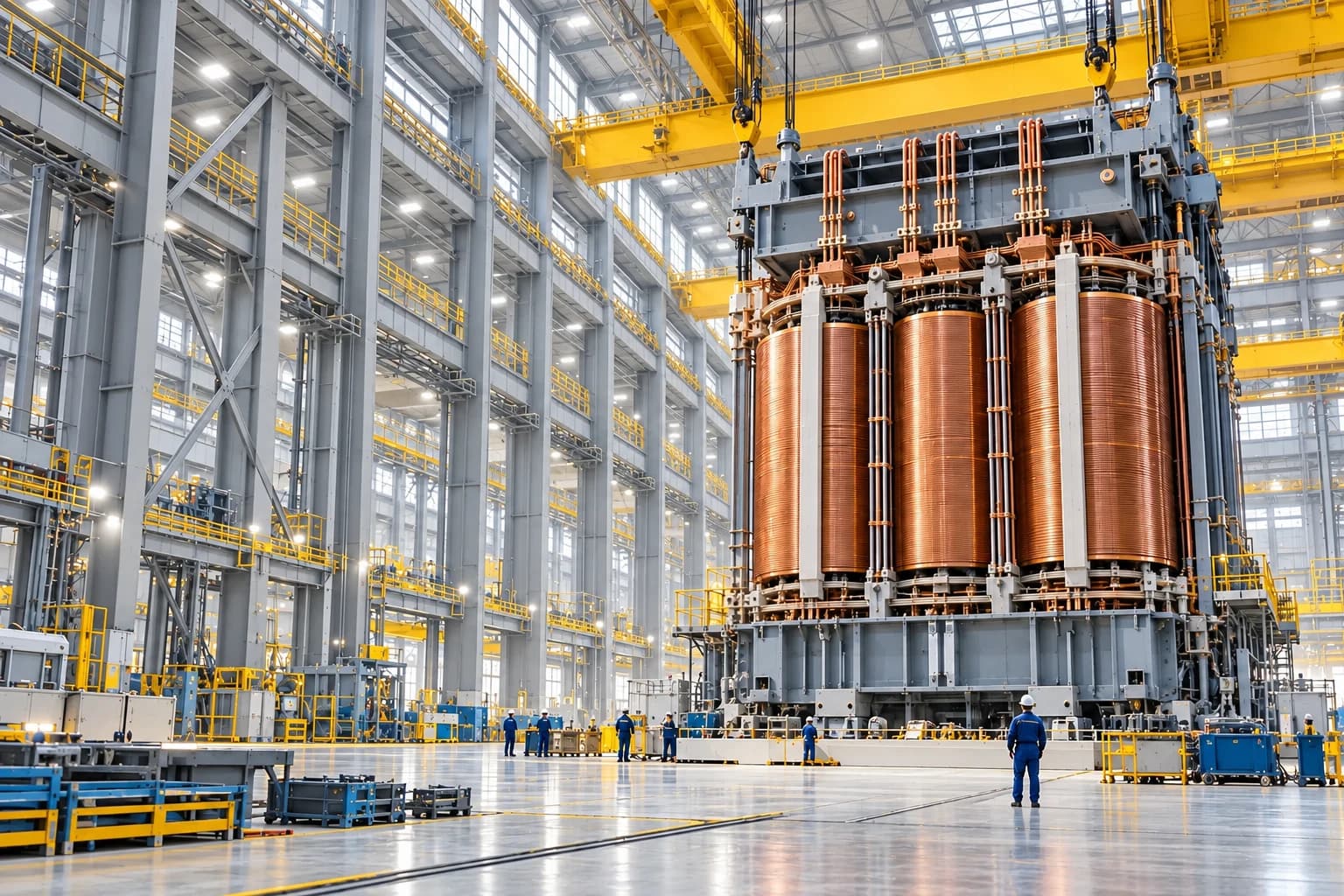 Transformer manufacturing hall